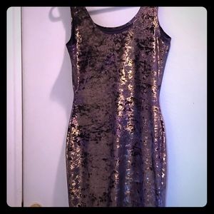 Body fit, suede dress